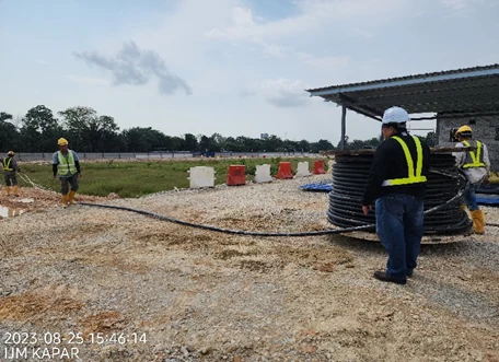 Site facilities shown in the Hospital Kapar project reference.