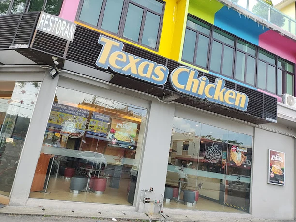 Storefront of Texas Chicken Raja Uda.